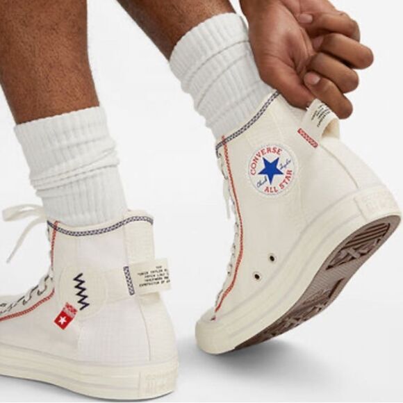Converse Chuck Taylor All Star Logo Tag Hightop Sneaker Shoes Size 11 - Picture 16 of 16